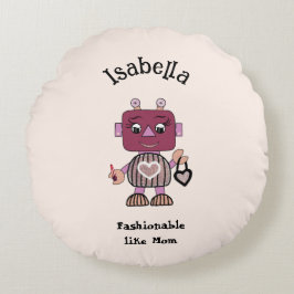 ファッショナブル・ロボット ラウンドクッション