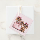 ファッショナブルdachshand犬ピンクの財布 フェイバータグ (インサイチュ)