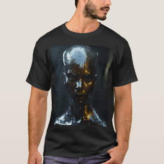 #ファッショナブルfas:ブラックtシャツ男性へ。 tシャツ