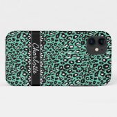 ファッショナブルMint Leopardプリントアンドレース Case-Mate iPhoneケース (裏面(横))