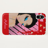 ファッショニスタとハート Case-Mate iPhoneケース (裏面(横))