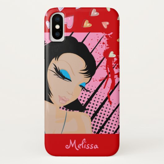 ファッショニスタとハート Case-Mate iPhoneケース (裏面)