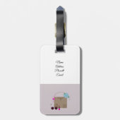 ファッショニスタスタイル ラゲッジタグ (裏面縦)