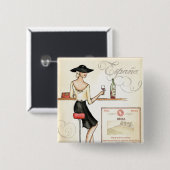 ファッショニスタワイン 缶バッジ (正面&裏面)