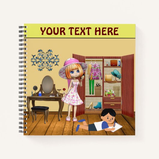 ファッショニスタ喜び ノートブック (正面)