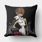 ファッショニスタ装飾用クッション20インチx 20インチ クッション (正面)