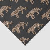 ファッショニスタ金ゴールドブラックグリッタータイガーパターン 薄葉紙 (詳細)