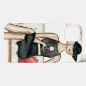 ファッショニスタ飲むワイン Case-Mate iPhoneケース (裏面 (横))