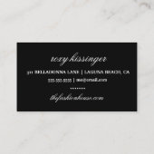 ファッショニスタ311のスプレーのタンの女性のカーボーイの帽子 名刺 (裏面)