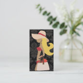 ファッショニスタ311のビキニのブロンドの女性 名刺 (スタンド正面)