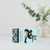 ファッショニスタ311不動産のブルネットの黒 名刺 (スタンド正面)