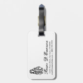 ファッショニスタ ラゲッジタグ (裏面縦)