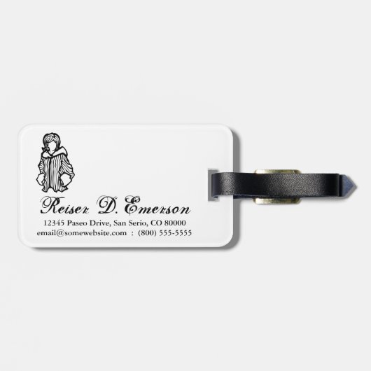 ファッショニスタ ラゲッジタグ (裏面横)