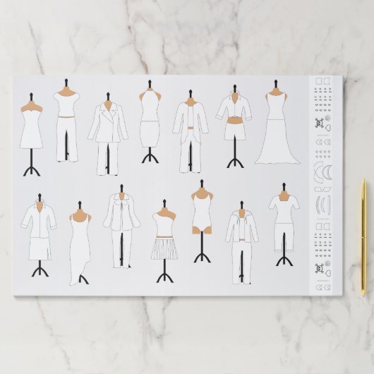 ファッショニスタ：女性のファッションデザイナー活動 ペーパーパッド (インサイチュ)