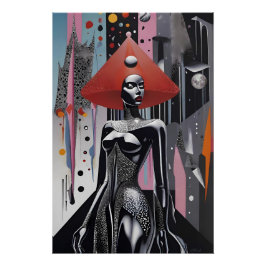 ファッショニスタ - Ken Gage Surreal Art ポスター