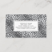 ファッショニスタ | Leopard Print |ファッションモデル 名刺 (裏面)