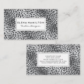 ファッショニスタ | Leopard Print 名刺 (正面/裏面)