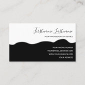 ファッションおもしろいアドバイザーおもしろい及びアウトフィッター 名刺 (裏面)