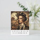 ファッションおもしろいスチームパンク葉書 ポストカード (スタンド正面)