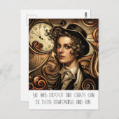 ファッションおもしろいスチームパンク葉書 ポストカード (正面/裏面)