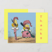 ファッションおもしろい~はがき/招待状4.25 x 5.6 ポストカード (正面/裏面)