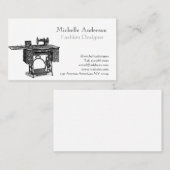 ファッションおよび衣類 名刺 (正面/裏面)