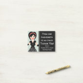 ファッションかオートクチュールまたは優雅感謝していしています ポストイット (デスク上)