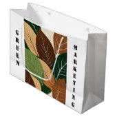 「ファッションと機能の融合:プリントショップのトレンド」 ラージペーパーバッグ (正面アングル)