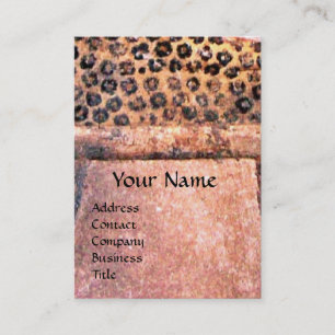 ファッションと美しいのアンティークエジプトモノグラム、ピンク 名刺