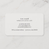 ファッションと美しいフェイク金ゴールドグリッターとシーケンス 名刺 (裏面)