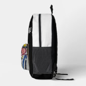 ファッションと美しいホワイトトップ プリントバックパック (右)