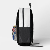 ファッションと美しいホワイトトップ プリントバックパック (右)