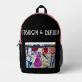 ファッションと美しい プリントバックパック (正面)