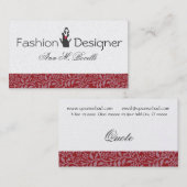 ファッションによってはモデル優雅な販売員が活気づきました 名刺 (正面/裏面)