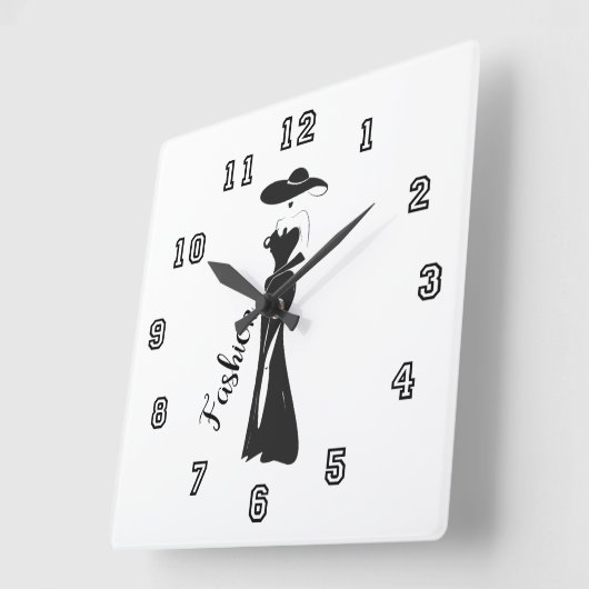 ファッションのかわいくガーリーなヴィンテージのアールデコのデザイン スクエア壁時計 (傾斜)