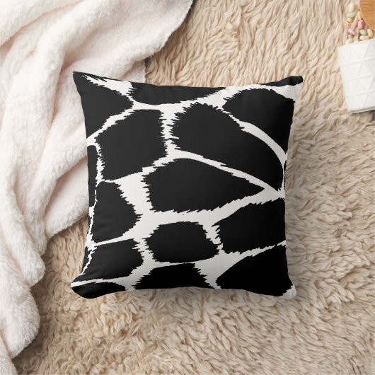 ファッションのアニマルプリントのモノラル白黒枕 クッション (ブランケット)