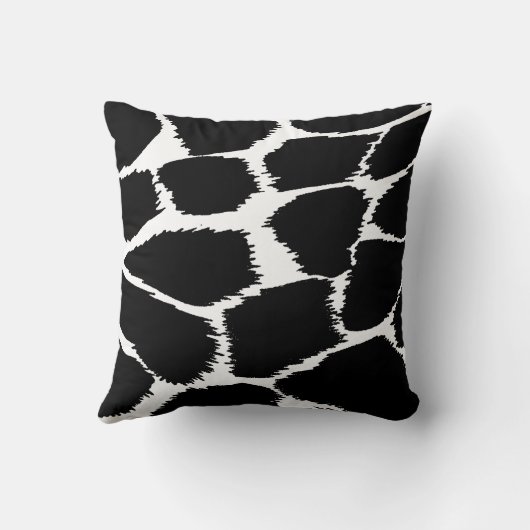ファッションのアニマルプリントのモノラル白黒枕 クッション (裏面)