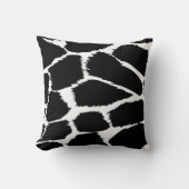 ファッションのアニマルプリントのモノラル白黒枕 クッション (正面)