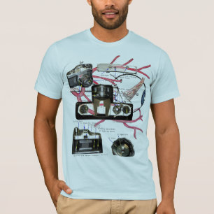 ファッションのカメラの目の写真撮影のTシャツ Tシャツ