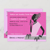 ファッションのジュエリーのトランクショーのカスタムな女性モデル ポストカード (正面/裏面)