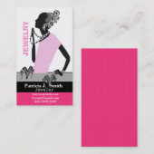 ファッションのジュエリーモデル姿のピンクレディー 名刺 (正面/裏面)