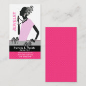 ファッションのジュエリーモデル姿のピンクレディー 名刺 (正面/裏面)