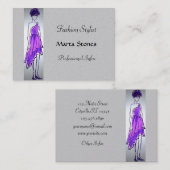 ファッションのスタイリストのぽっちゃりしたカード 名刺 (正面/裏面)