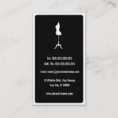 ファッションのスタイリストの名刺のテンプレート 名刺 (裏面)