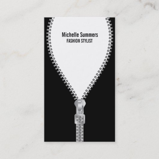 ファッションのスタイリストの名刺のテンプレート 名刺 (正面)