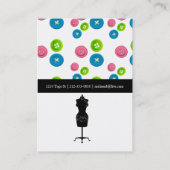 ファッションのスタイリストの名刺 名刺 (裏面)