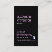 ファッションのスタイリストデザイナーワードローブのブティック 名刺 (裏面)