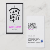 ファッションのスタイリストデザイナーワードローブのブティック 名刺 (正面/裏面)