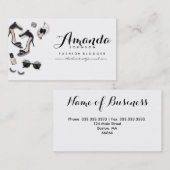 ファッションのスタイルの写真撮影の名刺 名刺 (正面/裏面)