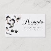 ファッションのスタイルの写真撮影の名刺 名刺 (正面)